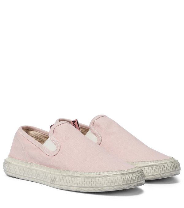 Canvas slip-on sneakers