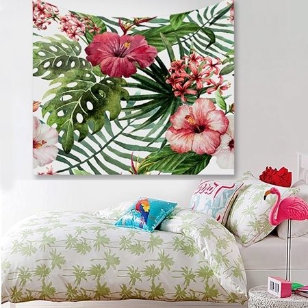 Tropical Tree Leaves Indian Mandala Wall Hanging Tapestry Bedspread Dorm Decor