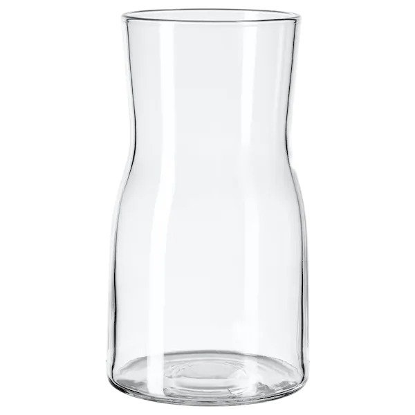 TIDVATTEN Vase, clear glass, Height: 6 ¾" - IKEA