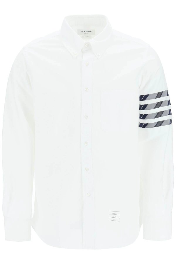 4-bar cotton oxford shirt