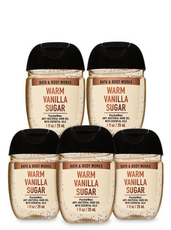 Warm Vanilla Sugar PocketBac, 5-Pack Hand Sanitizer