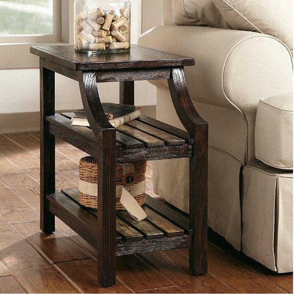 Brown Mestler Chair-Side End Table