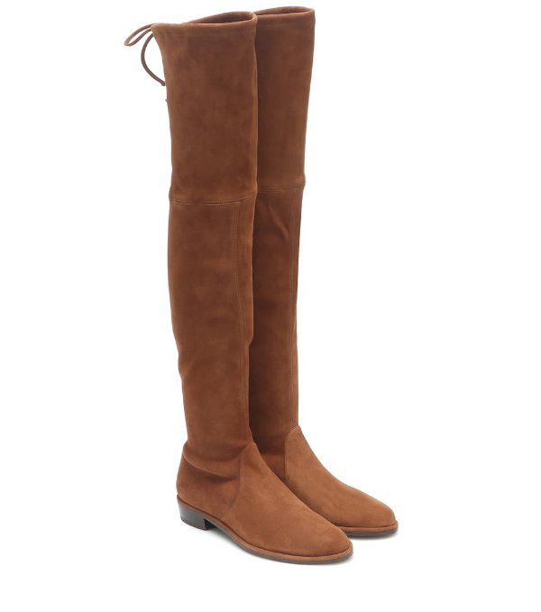 Lowland Skimmer suede over-the-knee boots
