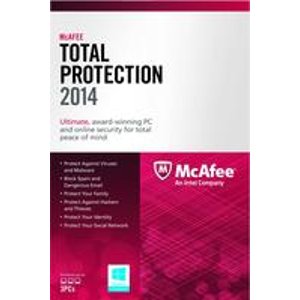 McAfeeTotal Protection 2014防病毒网络安全包（一台电脑，一年）