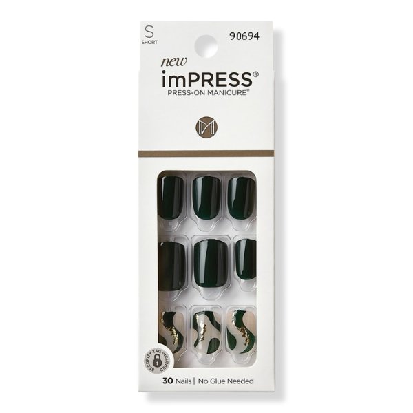 imPRESS Design Short Press-On Manicure Nails - Kiss | Ulta Beauty