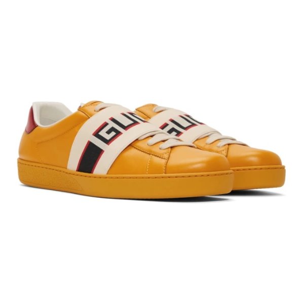 - Yellow New Ace Elastic Band Sneakers