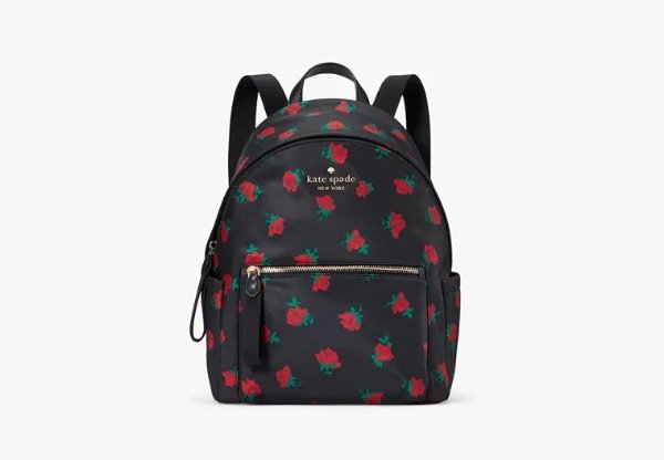Chelsea Rose Toss Printed Medium Backpack