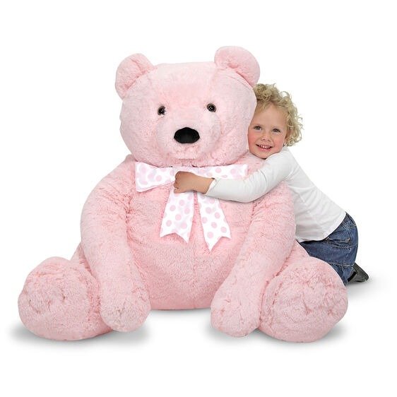 Jumbo Pink Teddy Bear - Plush