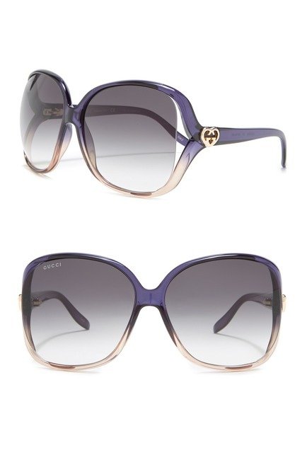 60mm Oversize Square Sunglasses