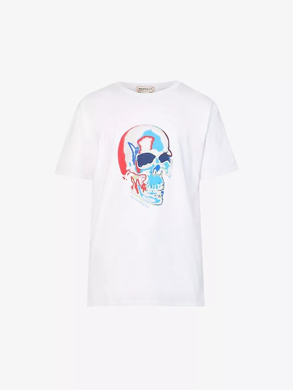 Skull graphic-print cotton-jersey T-shirt