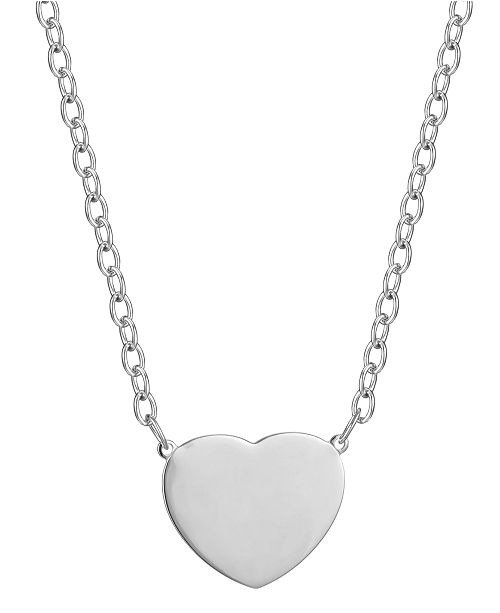 Heart Design Necklace in Sterling Silver