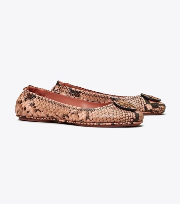 Minnie Travel Ballet Flat, Embossed LeatherSession is about to end