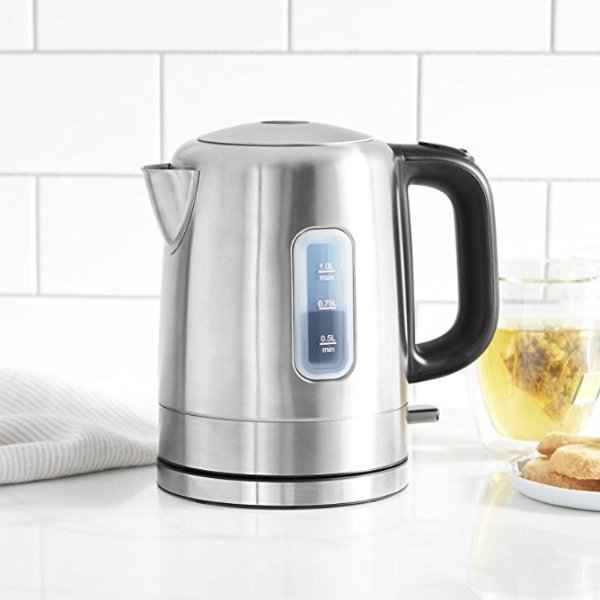AmazonBasics Stainless Steel Electric Kettle - 1 Liter, Silver