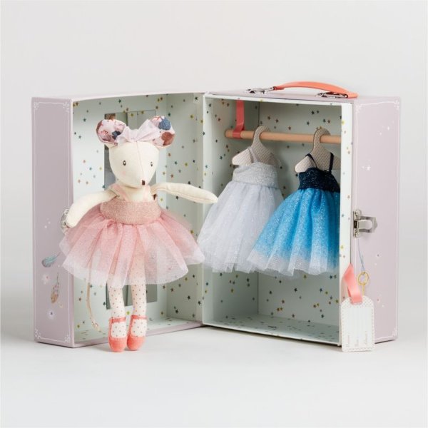 Moulin Roty Ballerina Mouse Dress-Up Trunk Set | Crate & Kids