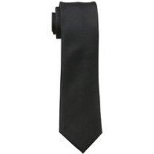 Michael Kors Men Sapphire Solid II Tie, Black, One Size