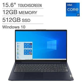 Lenovo IdeaPad 5 15.6" Touchscreen Laptop - 11th Gen Intel Core i7-1165G7 - 1080p