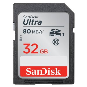 SanDisk 32GB Ultra Class 10 SDHC UHS-I SD存储卡