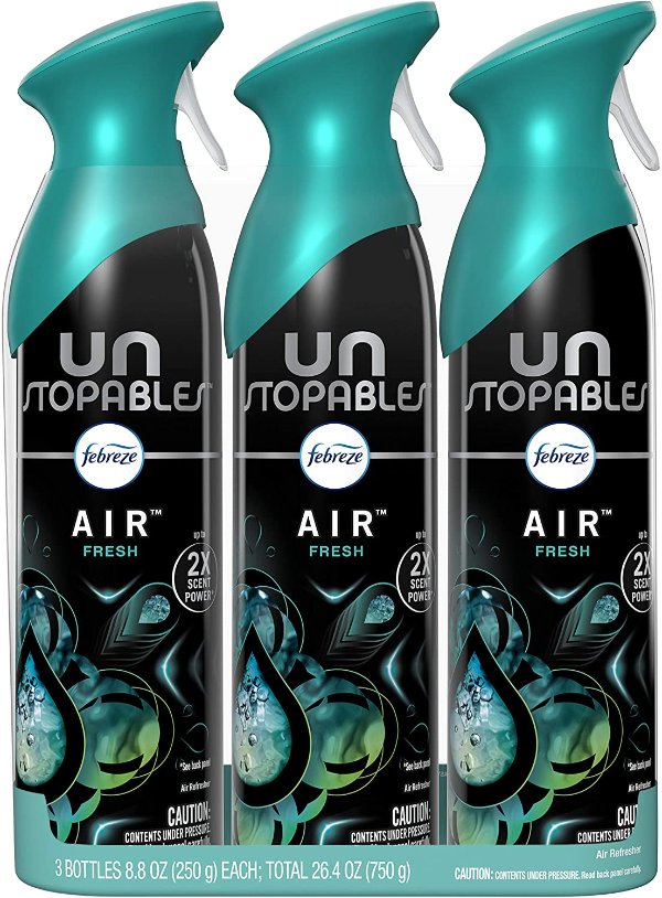 Febreze Unstopables Air Freshener 8.8 Oz (Pack of 3)
