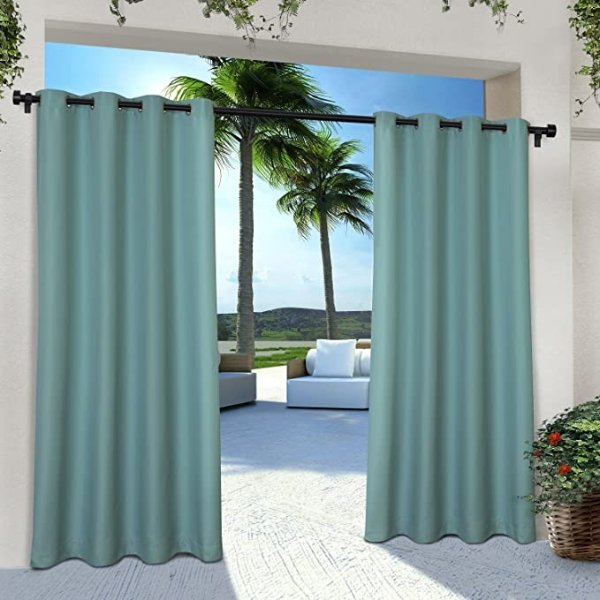 Exclusive Home Curtains 54x96 蓝绿色窗帘 2片