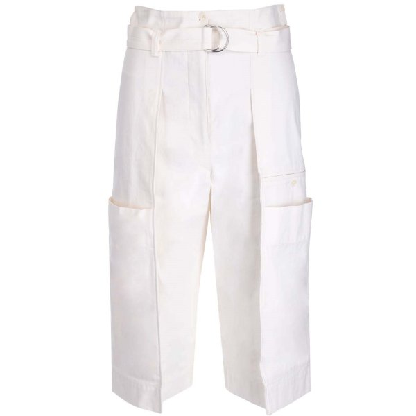 Belted Lightweight Capri Shorts