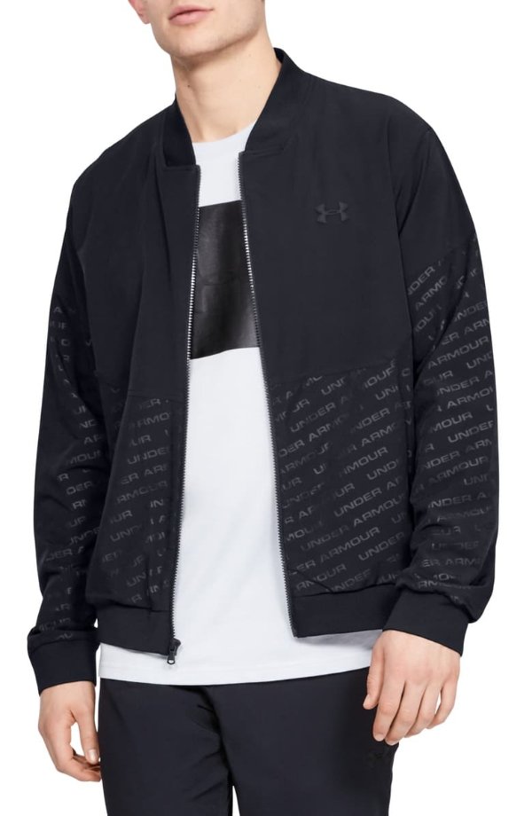 Unstoppable Water Repellent Embossed Performance Bomber Jacket