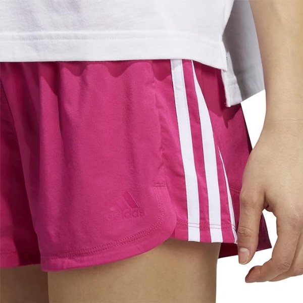 Amazon adidas Women's Pacer 3-Stripes Woven Shorts Medium
