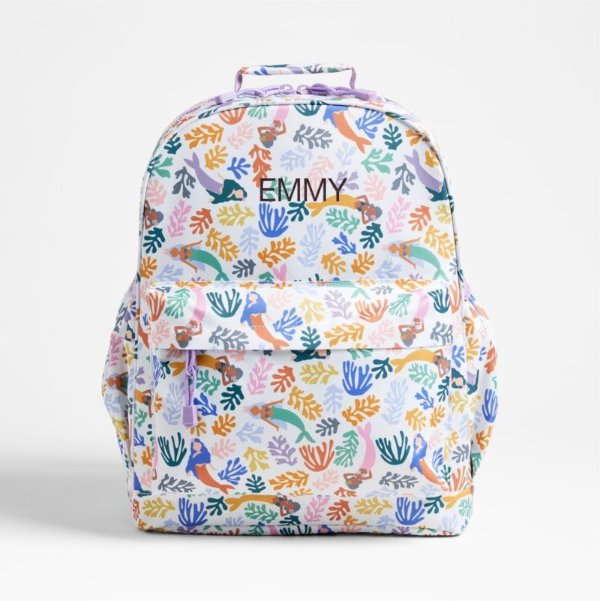 Mermaids Personalized Large Kids School Backpack with Side Pockets | Crate & Kids
