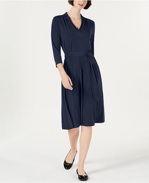 3/4-Sleeve Midi Dress, Created for Macy's