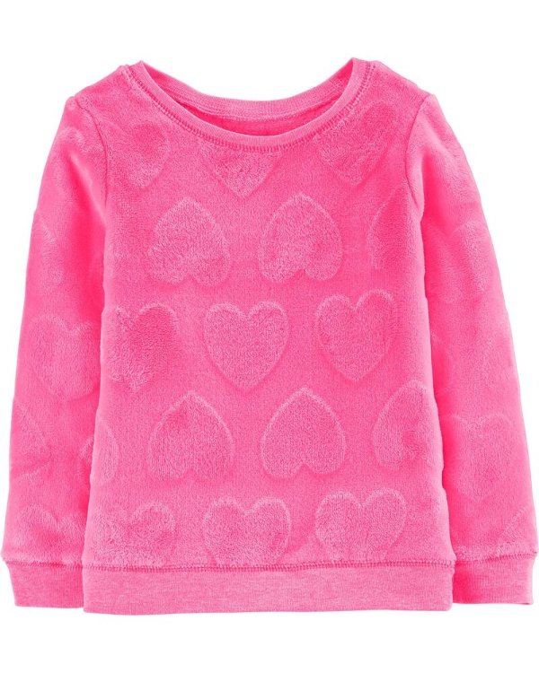 Heart Fuzzy Sweatshirt