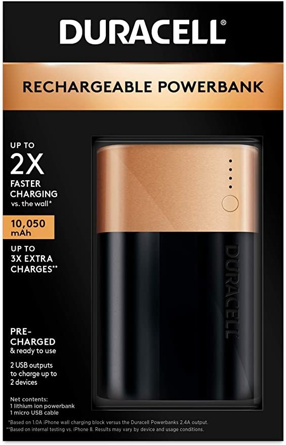 Duracell Rechargeable Powerbank 10050 mAh 