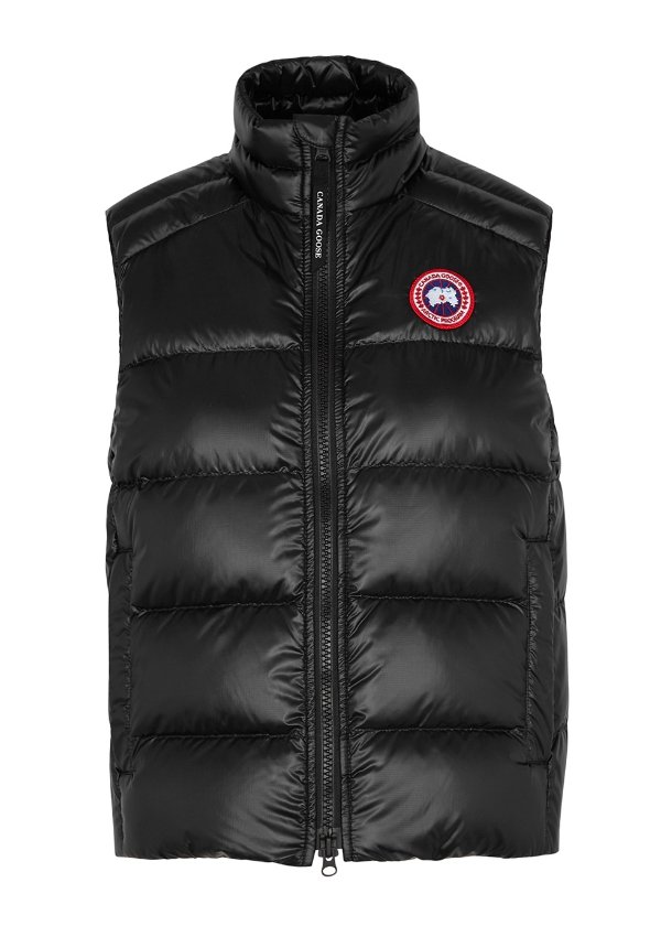 Cypress black quilted shell gilet