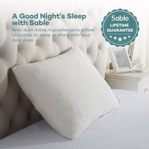 开奖 送8个安眠枕头 Sable 可调节高度碎棉枕