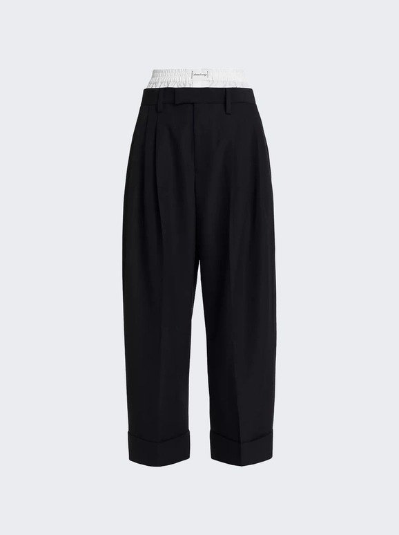 Alexander Wang Layered Tailored Trousers Black