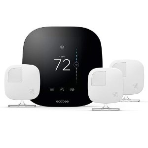 ecobee 3 Smart Thermostat with 3 Room Sensors (Open Box)
