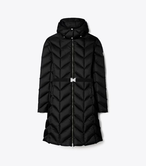 LONG QUILTED DOWN COAT