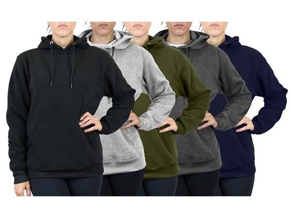 Assorted Women's Loose Fit Fleece-Lined Pullover Fashion Hoodies (Sizes, M to 2XL)