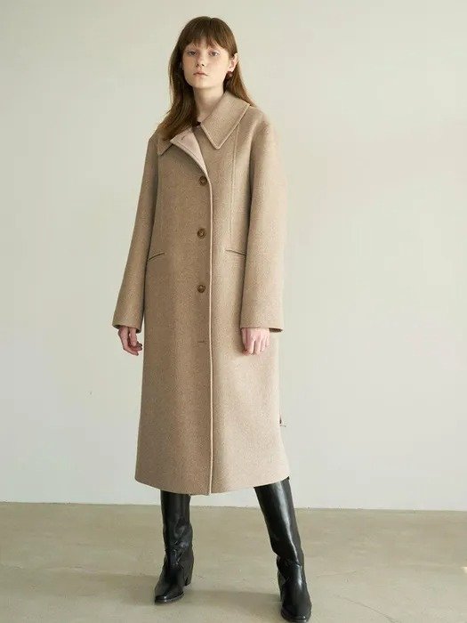 A-Line Belted Wool Coat