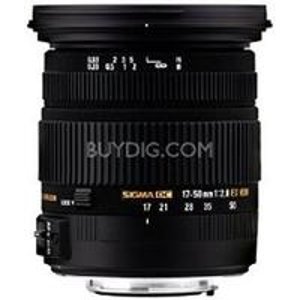 Sigma 17-50mm f/2.8 EX DC OS HSM FLD Standard Zoom Lens - Canon and Nikon Mount