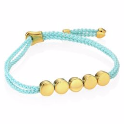Linear Bead Friendship Bracelet/Mint