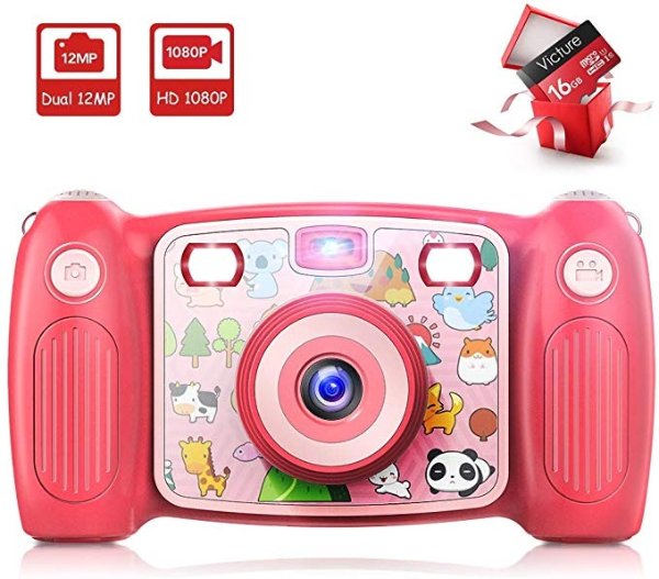 Victure Kids Camera Digital Rechargeable Selfie Action Camera