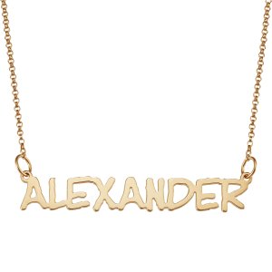 Dealmoon exclusive! 60% off14K Gold Over Sterling Script Name Necklace + Free Shipping @ LimogesJewelry.com