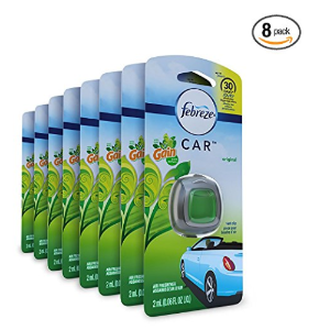 Febreze Air Freshener, Car Vent Clip Air Freshener, with Gain Original Air Freshener, 8 Count