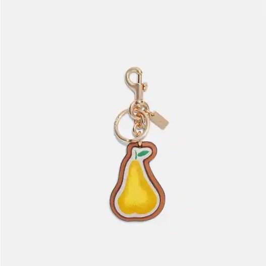 Pear Bag Charm In Signature Canvas