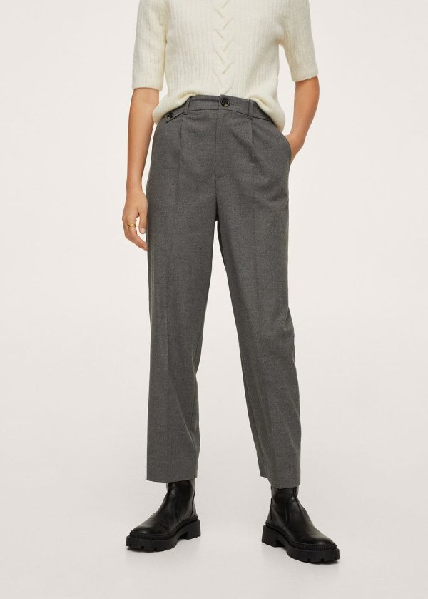 Pleat straight trousers - Women | OUTLET USA