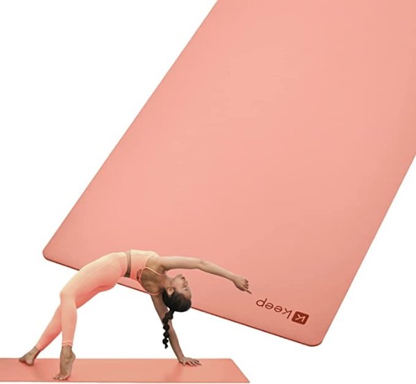 Yoga Mat- Premium 3mm Thick Travel Mat, Non Slip Anti-Tear Fitness Natural Rubber Mat for Hot Yoga, Pilates & Stretching Home Gym Workout