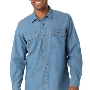 Wrangler Men's Long Sleeve Epic Soft Woven Shirt Sale