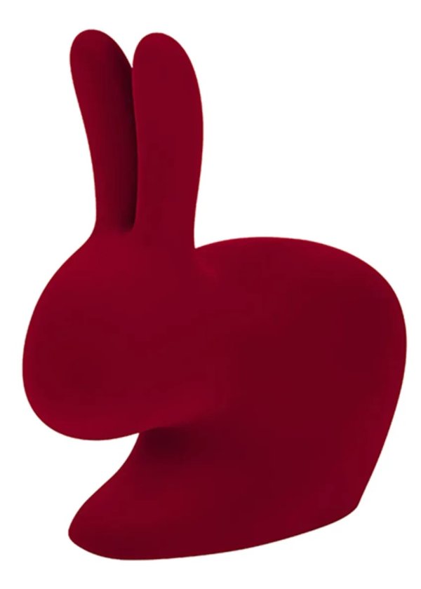 QeebooVelvet Rabbit Bookend, Red