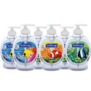 Softsoap Liquid Hand Soap, Aquarium - 7.5 fluid ounce (Pack of 6) @ Amanzon