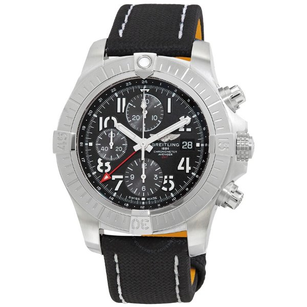 Avenger Chronograph GMT Automatic Chronometer Black Dial Men's Watch A24315101B1X2