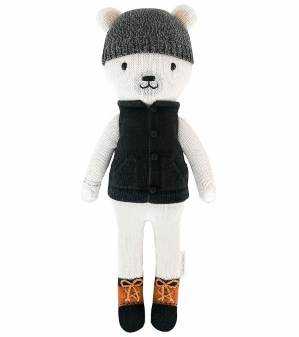 Cuddle+Kind Hand Knit Doll - Hudson the Polar Bear, 20"